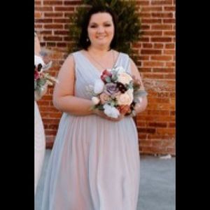 Dove Grey Size 18 bridesmaid dress